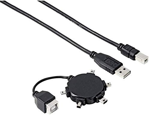 Hama Multi-Mini-USB-Adapter-Set, 00074218, Schwarz
