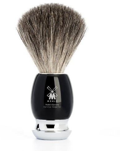 Vivo – Pennello da barba puro pelo di tasso 21 mm M Nero