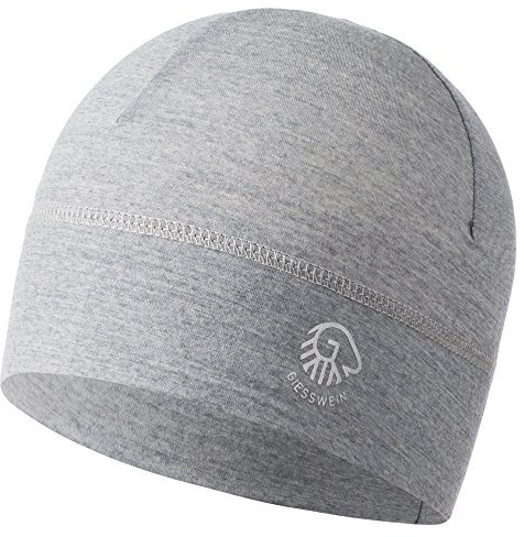 GIESSWEIN Mütze Gamsstein - Sportmütze aus 100% Merino Wolle, Damen & Herren Bike Cap, Sports skull merino beanie, Leicht, dünn, bequem & helmkompatibel, Helm Unterziehmütze