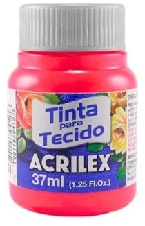 Acrilex Pintura Textil al Agua Pink 37ml Ref. 527