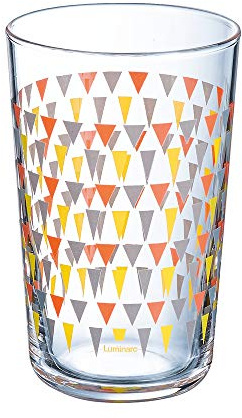 3 verres à eau 30 cl - TRIGONE GRIS - LUMINARC