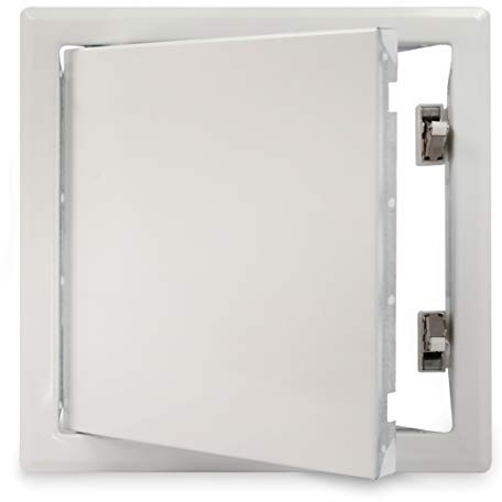 MW multi werkzeug Revisionstür 150 x 200 mm Schnappverschluss (push to open) Stahl verzinkt weiß pulverbeschichtet 15 x 20 cm