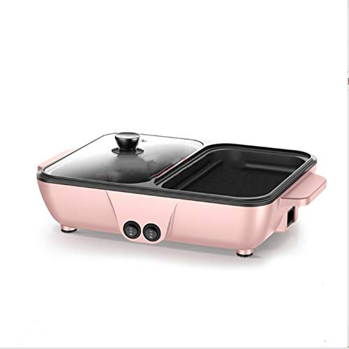 3-En-1 Petit DéJeuner Machine Mini pot chaud, pot chaud, plaque chauffante, barbecue multifonction, friteuse électrique, four, chaude chaude ménagère Machine à Frire Pour La CafetièRe 3 En 1
