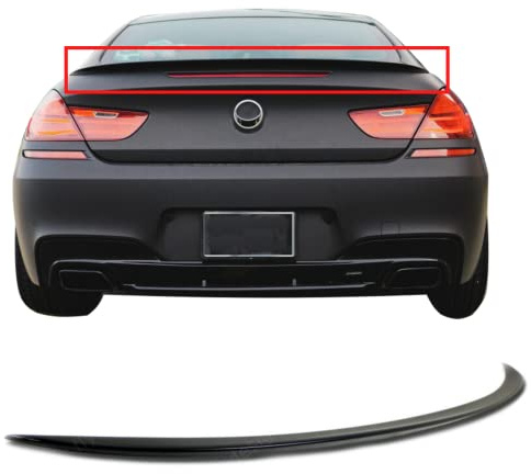Heckspoiler, Hecklippe, Spoilerlippe passend für BMW 6er F06 F12 F13 flexibel, waschanlagenfest, Schwarz Met. lackiert