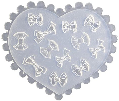 HOOLRZI Coeur Bricolage 3D Silicone Nail Art Moule décoratif Nail Art Faisant des Outils Moule