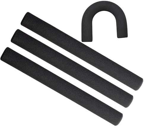 Replacement Cushion Grip Foam Tubing 12 Inches for Handle Grip Support for Canes and Pipes (Pack of 4)