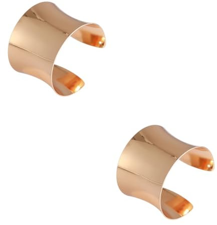 COLLBATH 2stücke Offener Armreif Damen Verstellbares Punk Bangle Breiter Metallarmreifen Elegantes Schmuckstück Für Jeden Anlass Hochwertige Verarbeitung Und Einzigartiges Design