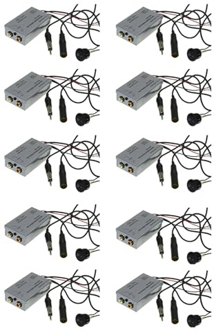 Bloepum 10X Universal Fm Modulator Stereo Mp3 Auto Antenne Kabel Car Radio Cinch Aux Adapter