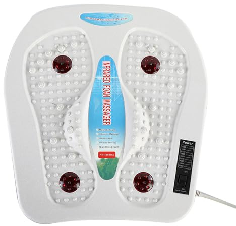 BEOSIOR Electronic Foot Massager Machine Foot Massager for Circulation Pain Relief Heated Shiatsu Foot with Adjustable Intensity,Deep Kneading Foot Devices for Plantar Fasciitis,Relax Muscles