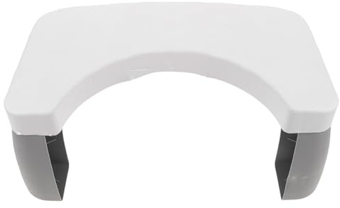 Hohopeti Tabouret Toilette Antidérapant Pliable PP Blanc Robuste pour Salle de Bain Marche Pied Compact pour Confort Accroupi