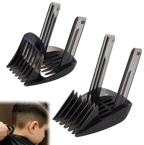 BOULESENM 2 Stück Ersatz Haarschneidekamm, Haarschneider Aufsatz Haarschneidemaschine, Kompatibel mit HC9450 HC9490 HC7460 HC9452 Haarschneidemaschine verstellbar 1-7mm und 7-24mm