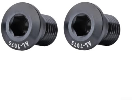 Sumsoctober Derailleur Hanger Bolts | M10 x 1.0 Thread Aluminum Alloy Replacement Screws (2-Pack) | Compatible with MTB & Road Bike Rear Derailleur & Tensioner(Black)