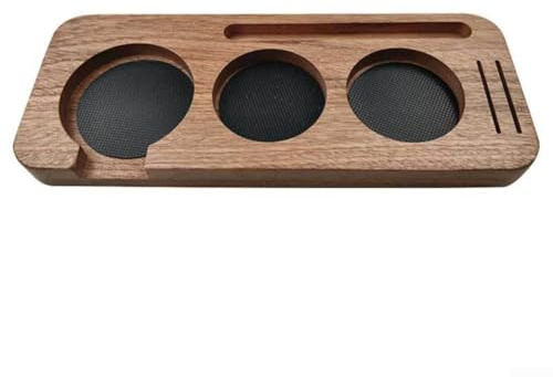 Supporto per pressino espresso realizzato in legno, adatto per manomissioni da caffè da 51 mm, perfetto per l'installazione domestica e facile da riporre (C)