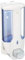 axentia Distributeur de Savon Mural 380 ml, Porte Savon Liquide pour Salle de Bain, Doseur Universel pour Savon Liquide, Gel Douche, Shampoing 8,5 x 19 x 8,5 cm - Blanc