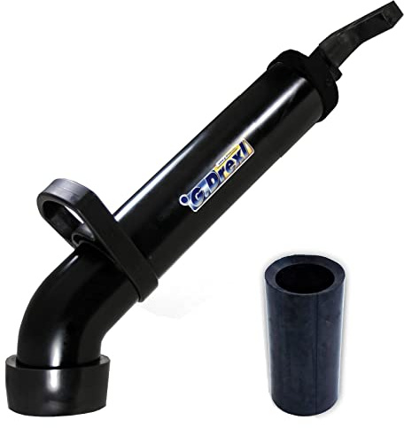 Drexl Saug Druck Reiniger für WC, Dusch-, Badewannen mit 2 Adaptern | Rohrreinigungspumpe zum Beseitigen von Verstopfungen in Siphon und Abfluss, ideal für Küche und Pissoir.