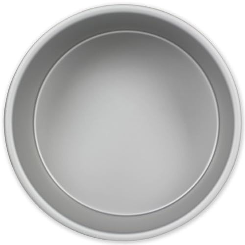 PME Molde para Pastel Redondo de Aluminio Anodizado Profundidad de 6 x 2-pulgadas