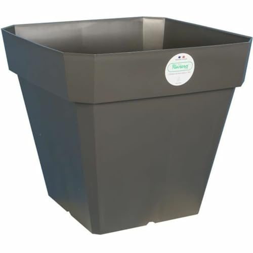 Riviera : Bac Soleilla Carre De 30 Cm Coloris Gris Paillete