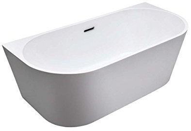 Elle Freestanding Bath | Double Skinned Acrylic Bathtub | Back to Wall Design | Double Ended | 1700 x 800