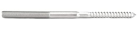 Stockschraube/Gewindeschraube M8 x 140mm aus Edelstahl V2A, für Holz inkl. metrischem Gewinde (M8 x 140mm, 10 Stück)