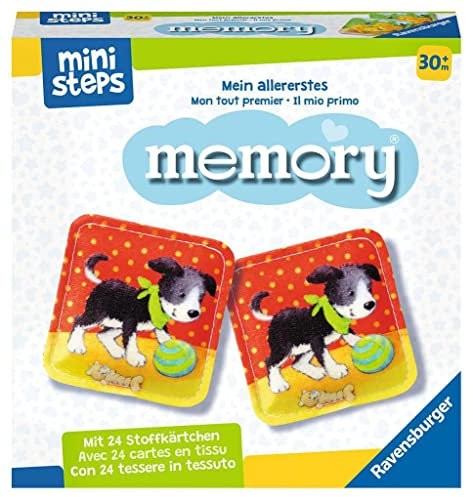 Ravensburger ministeps 4176 Mein allererstes Memory, Kinderspiel mit Stoffkarten, Spielzeug ab 2,5 Jahre