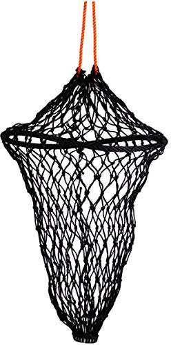 Marengos - Heunetz für Pferde Simple Fill | Heusack aus Polyethylen | bessere Verdauung & Wohlbefinden | Maschenweite 6 x 6 cm | genaue Dosierung mit Heu-Beutel | Futternetz in schwarz | Größe M