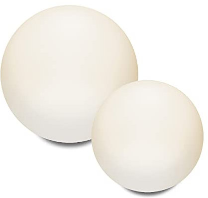 Esotec Solarkugeln Siena, 2er Set, Multicolor, 20+30cm, Fernbedienung, USB, 16 Leuchtfarben, Akku, Solarmodul, Erdspieß, Solarleuchte, Kugelleuchte, außen, Winterfest, wetterfest, 102894