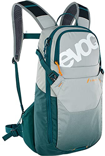 E-Ride 12 Rucksack grau/grün, Steingrau/Petrol
