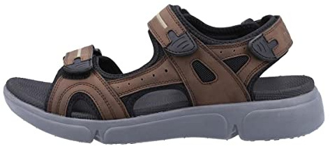 Hush Puppies Mens Castro Sport Sandal, Brown, 8 UK