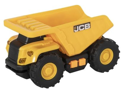 HTI Teamsterz JCB Small Light & Sound Dump Truck - Toy Dump Truck with Light and Sound Function, Manual Tipper, Suitable for Indoor and Outdoor Play
