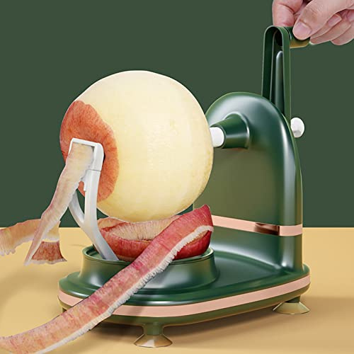 MOUMOUTEN Apfelschäler, Handgekurbelter Birnenschäler, Obstschäler Mit Schneidemaschine Für Apfelfrucht, Geschälte Maschine, Küchenwerkzeug Für Kartoffelfrüchte(Upgrade)