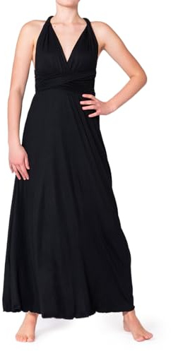 PANASIAM V-Neck Maxi Dress KOVA, Black, M