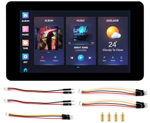 Waveshare ESP32-S3 7inch Touchscreen Development Board, ESP32 With Display | 32-Bit LX7 Dual-Core Processor, 800x480, Up To 240MHz Frequency, Supports WiFi & BT, With Onboard Antenna