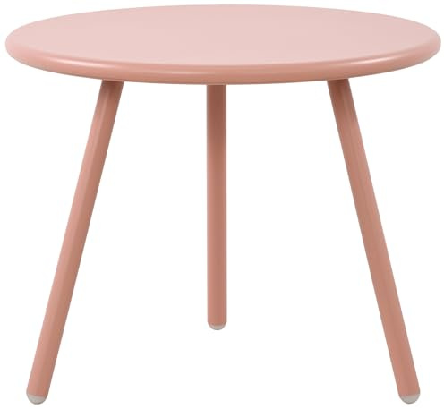 CLP Couchtisch Berea I Runder Loungetisch für draußen und drinnen I Gartentisch wetterfest und UV-beständig I Outdoor Beistelltisch, Farbe:pink
