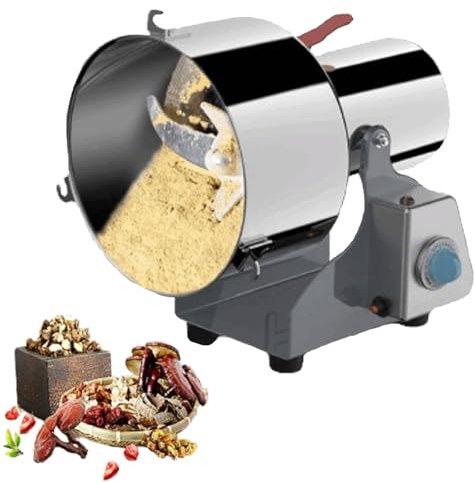 MhWrughts Electric Grain Grinder, Commercial Spice Grinder, Home Electric Food Nutrimill for Wheat Corn Rice Pepper Herbs Coffee Beans,2500g