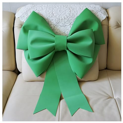 BrightGlow Schleife Große Rote Riesenschleife Handgemachte DIY Schleife Weihnachtsschleifen Dekoschleife Party Hochzeit Deko Bow Schleifeautoschleifen für Weihnachten Hochzeit Deko Grün 75cm