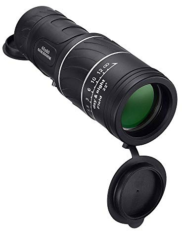 Generiskt militärt spyglass HD jaktoptik omfång 40 x 60 monokulärt teleskop – kraftfullt långt avstånd 1 500 m – campingutrustning för utomhusentusiaster
