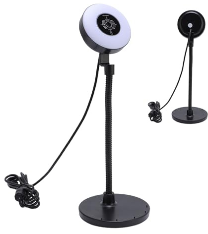 Fyearfly Webcam con microfono, webcam da 5 MP con 3 modalità di illuminazione, messa a fuoco automatica 2.0/3.0 USB Camera per Gaming PC Online Learning Streaming