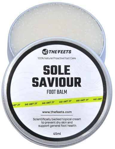 The Feats Sole Saviour Foot Cream for Cracked Heels & Dry Skin, 45g | Coconut Oil & Shea, Soothes Skin, Protects & Prevents Recurrence, Natural Heel Cream