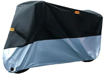 Funda Motocicleta Impermeable A Prueba Polvo para Exteriores Scooter Protección contra El Polvo La Lluvia Y Los Rayos UV Todas Las Estaciones Funda para Moto Scooter(190T 2,265x105x125CM)
