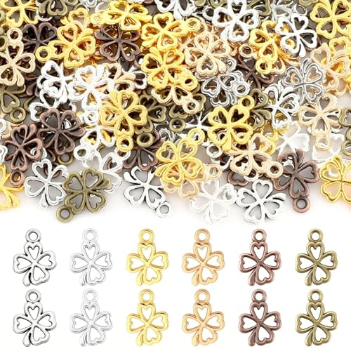 MARFOREVER 120 Stück Charms Anhänger, Emaille Charme Anhänger zur Schmuckherstellung für selbstgemachte Halsketten Armbänder Herstellung und Dekoration