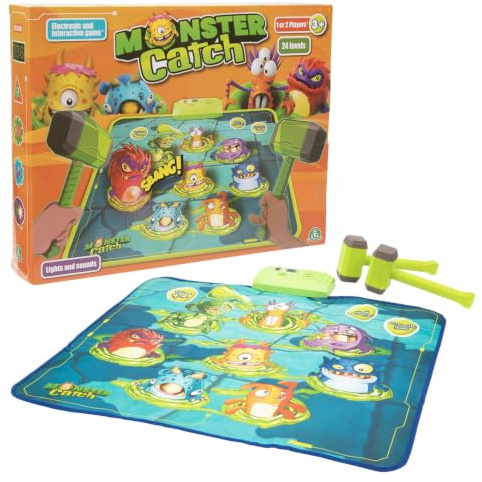Monster Catch, Jeu Chasse aux Monstres avec Marteau, 1-2 Joueurs, 3+, GPG19