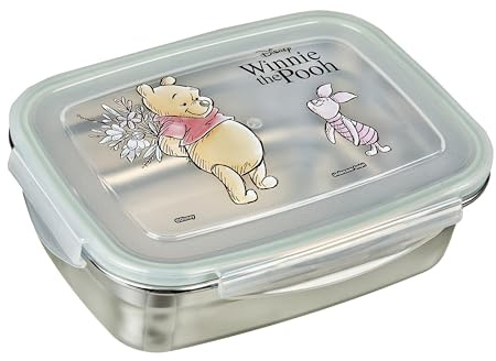 Undercover - Fiambrera Winnie The Pooh con Junta de Goma - de Acero Inoxidable - Capacidad de 550 ml - sandwichera Escolar - Fiambrera para niños - Lunchbox