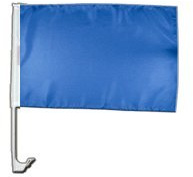 Flaggenfritze® Einfarbig Blau Autofahne 30 x 43 cm – Autoflagge für Auto, Events, Partys und Deko