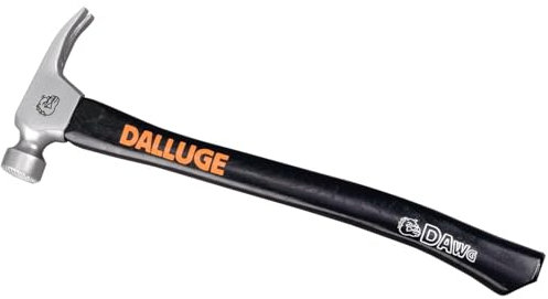 Dalluge Tools 02180 21-oz Framer Hammer with Nailoc - Milled Face with 18 Curved Wood Handle (DAWG21C) by Dalluge Tools