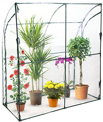 SERRA A PARETE DA GIARDINO PER TERRAZZO BALCONE PER PIANTE IN METALLO E PVC