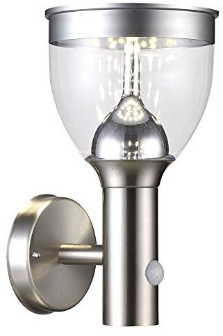 LED Edelstahl Solar Leuchten Steck Leuchten Erdspieß Außen Beleuchtung Akku Globo 33253-4