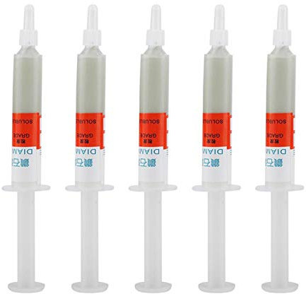 Akozon Diamond Abrasive Paste 5pc/set Diamond Grinding Polishing Paste Lapping Compound Grit Paste(W1.0# 8000)