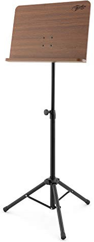 Theodore T-OMS-01 Notenständer - Orchester-Notenständer aus Holz, Notenständer mit Ablagefläche aus Holz, mit Stativbasis