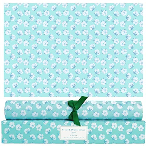 SCENTORINI Carta Profumata per Cassetti, Aroma di Rose per Cassetti Fodere per Armadi per Profumare i Vestiti e Decorare i Mobili, 6 Fogli