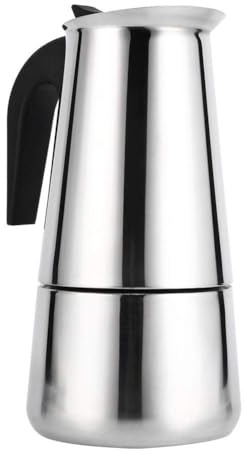 Agatige Espresso Maker Stovetop, 2-3 Cup Moka Pot Induction Hob Espresso Maker Italian Espresso Coffee Maker for Induction Cookers(450ml)